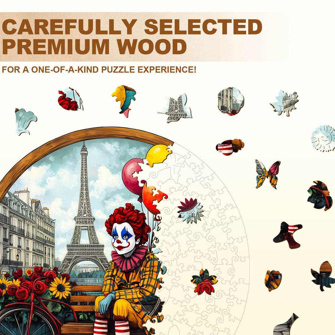 Gedanken des Jokers Holz-Puzzle