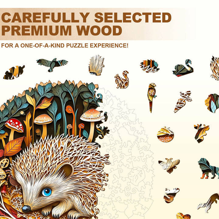 Forest Dreamers- Hedgehog Wooden Jigsaw Puzzle