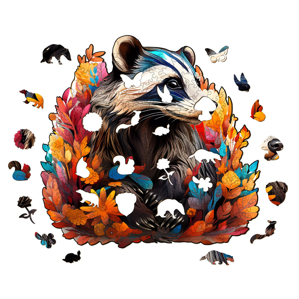Badger Wooden Jigsaw Puzzle