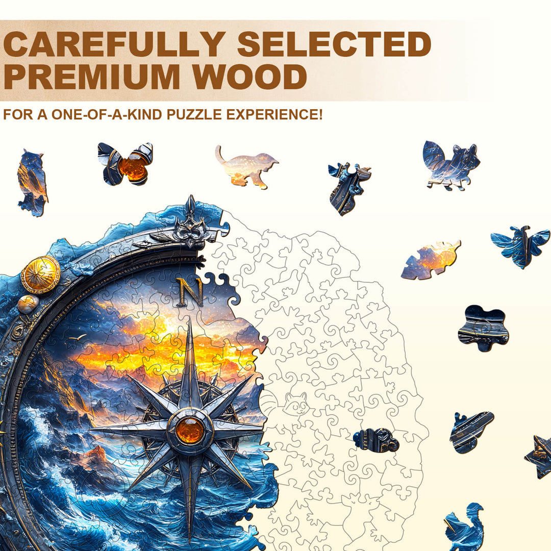 Compass Landschaft Holz-Puzzle