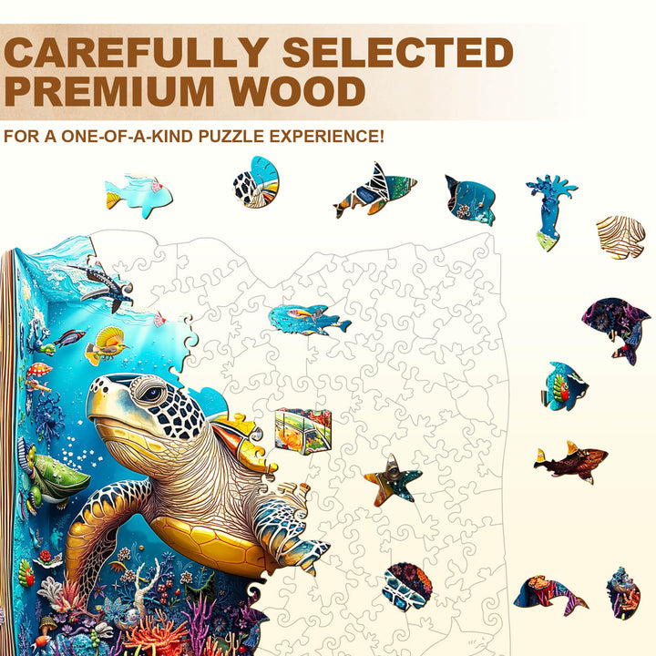 Turtle Story Holz-Puzzle