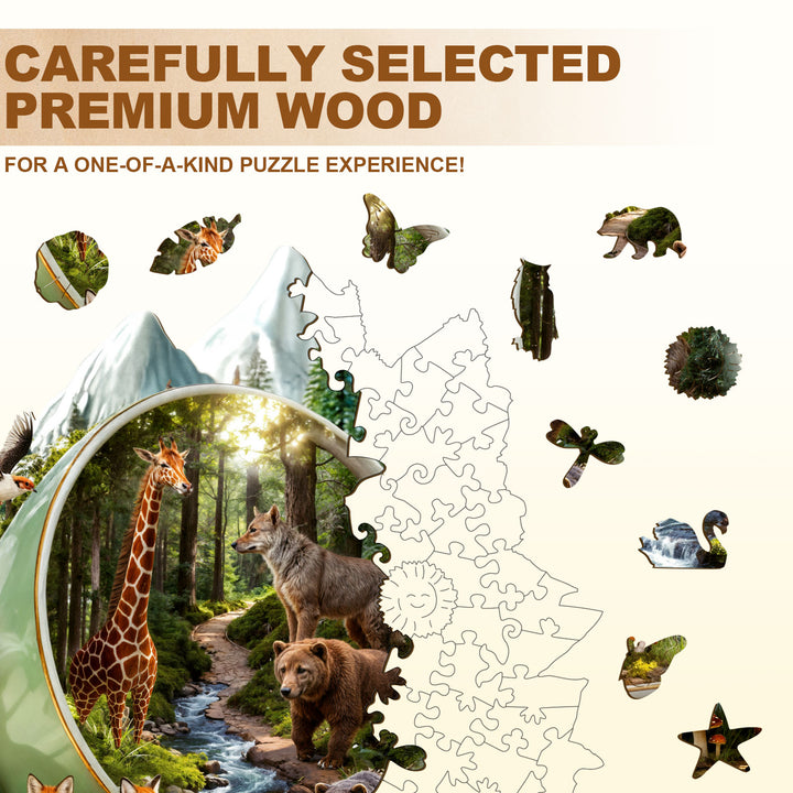 Teacup Forest Wooden Jigsaw Puzzle