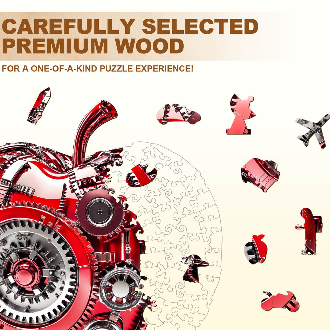 Cyber Apple Holz-Puzzle