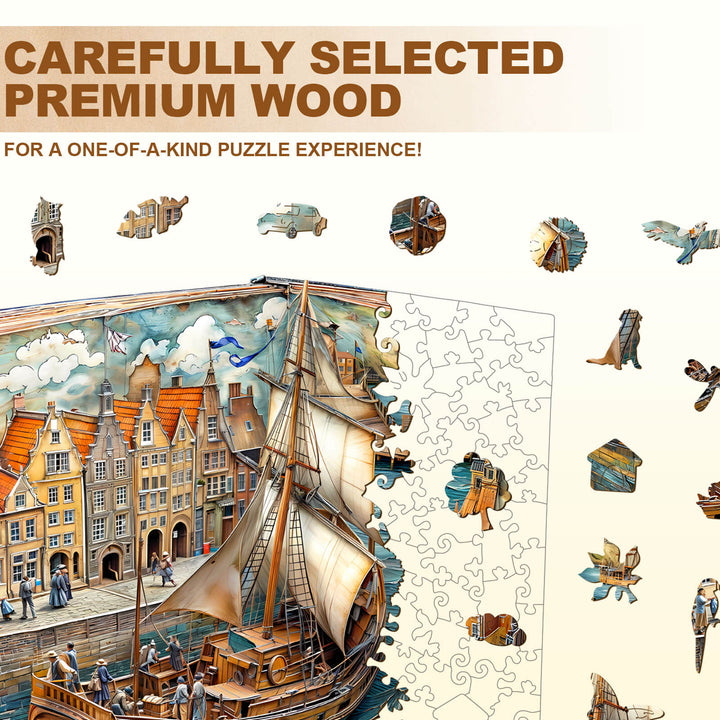 Paper channel Wooden Jigsaw Puzzle