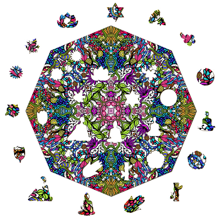 Colorful doodle art featuring intricate patterns and shapes by artist Lori Anne McKague, perfect for art enthusiasts.