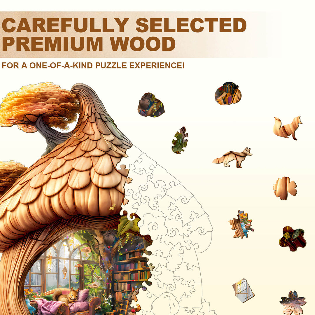 Eichhörnchenhaus Holz-Puzzle