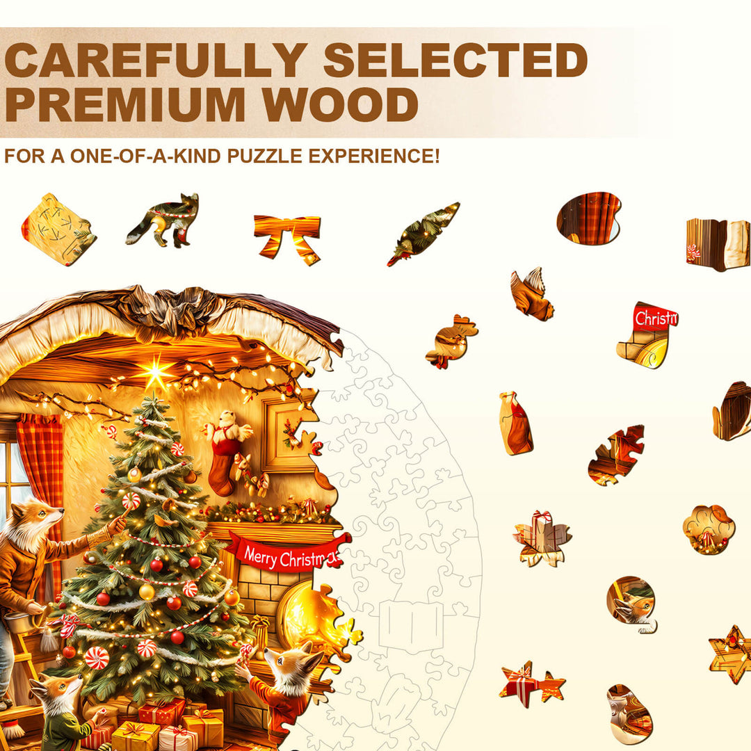 Fox House Wooden Jigsaw Puzzle