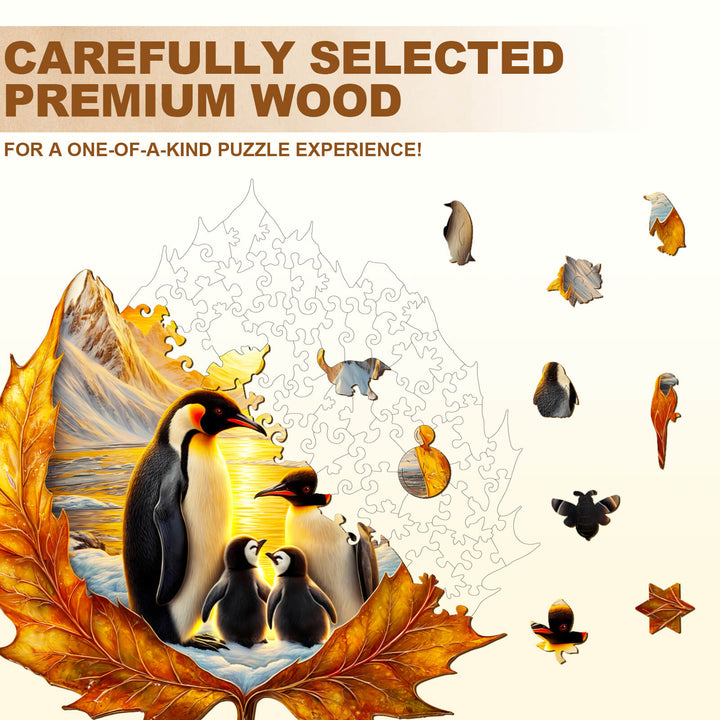 Autumn penguins Jigsaw Puzzle
