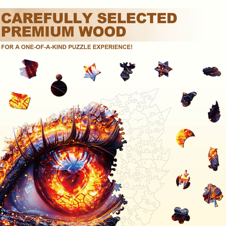 Ember Eye Wooden Jigsaw Puzzle