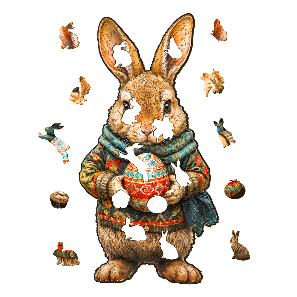 Easter Bunny-2 Wooden Jigsaw Puzzle