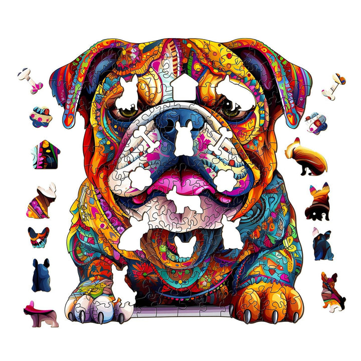 Bulldog Wooden Jigsaw Puzzle