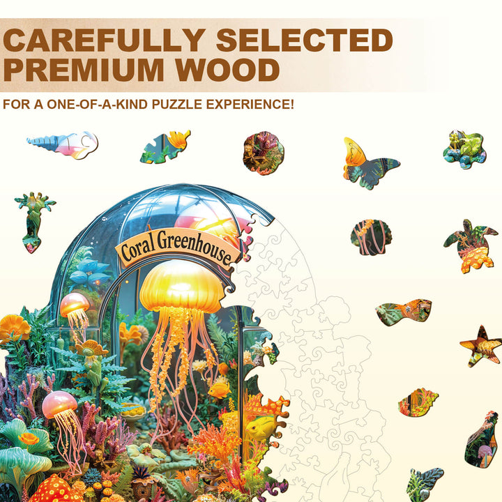 Coral greenhouse Wooden Jigsaw Puzzle