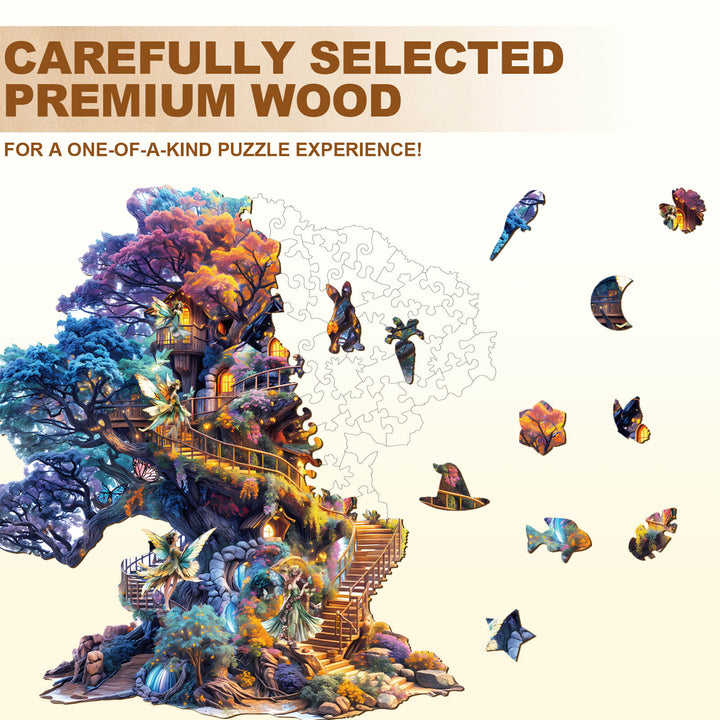 Puzzle en bois Elf Tree House