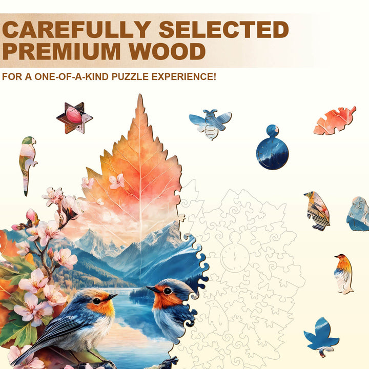 Ruhiger See Holz-Puzzle