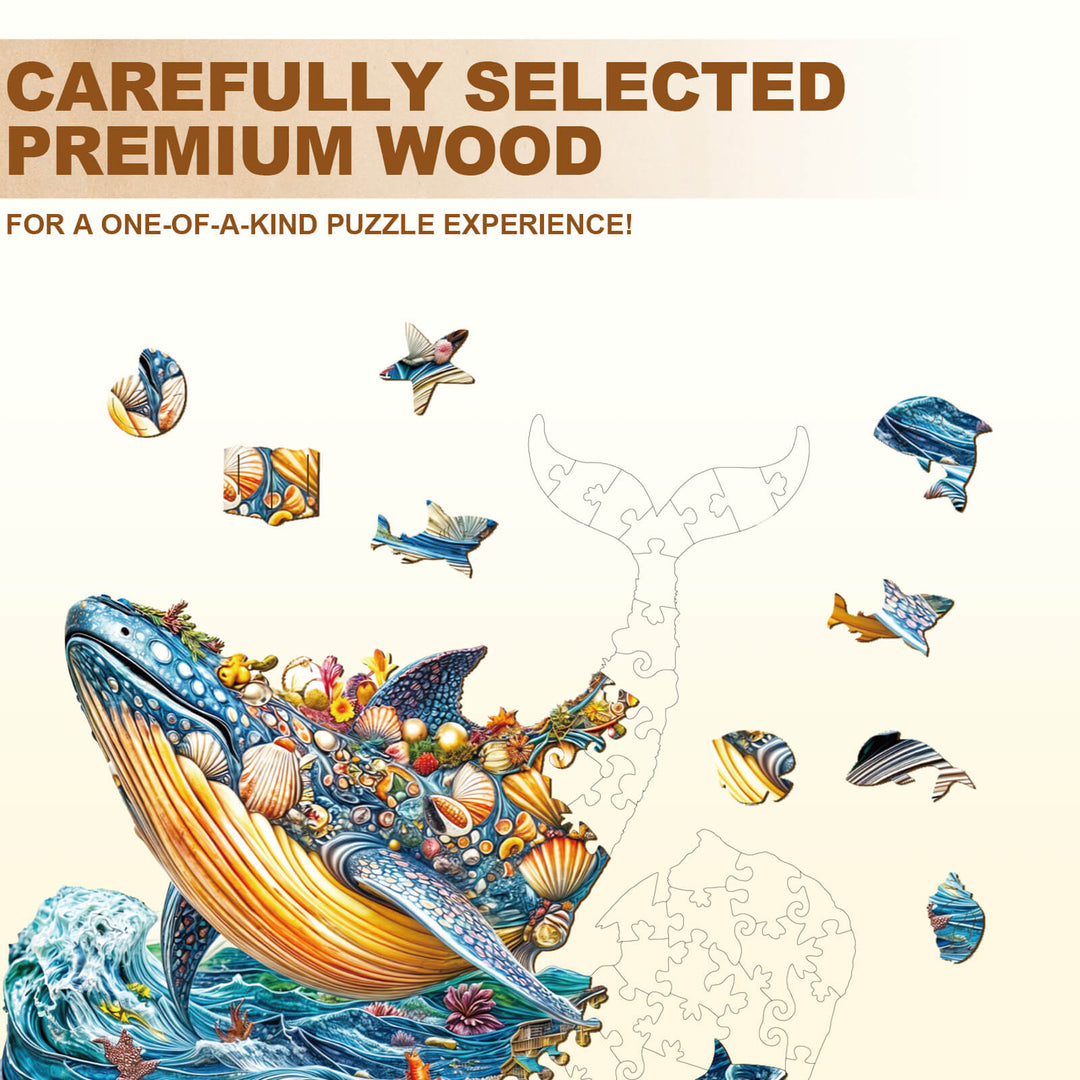 Puzzle en bois Histoire de la baleine-1