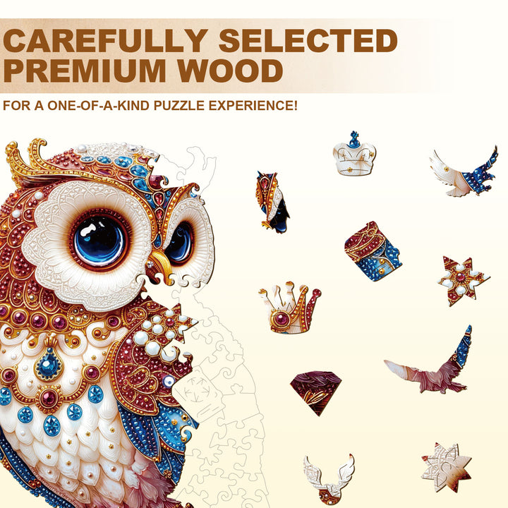 Regal Owl Wooden Jigsaw Puzzle