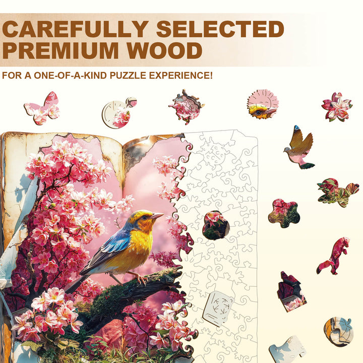 Petal Serenade Wooden Jigsaw Puzzle