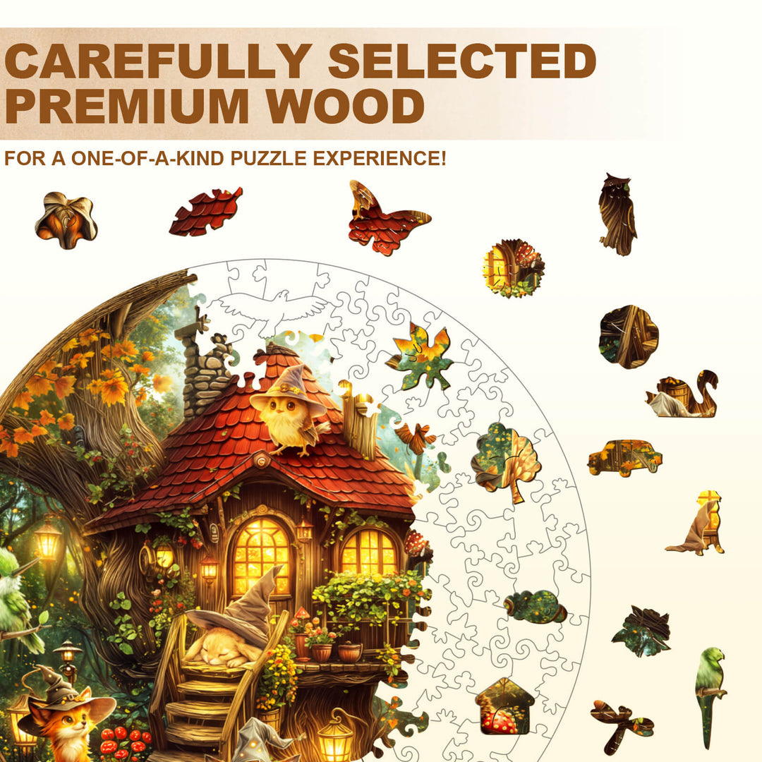 Puzzle en bois Histoire de la forêt magique