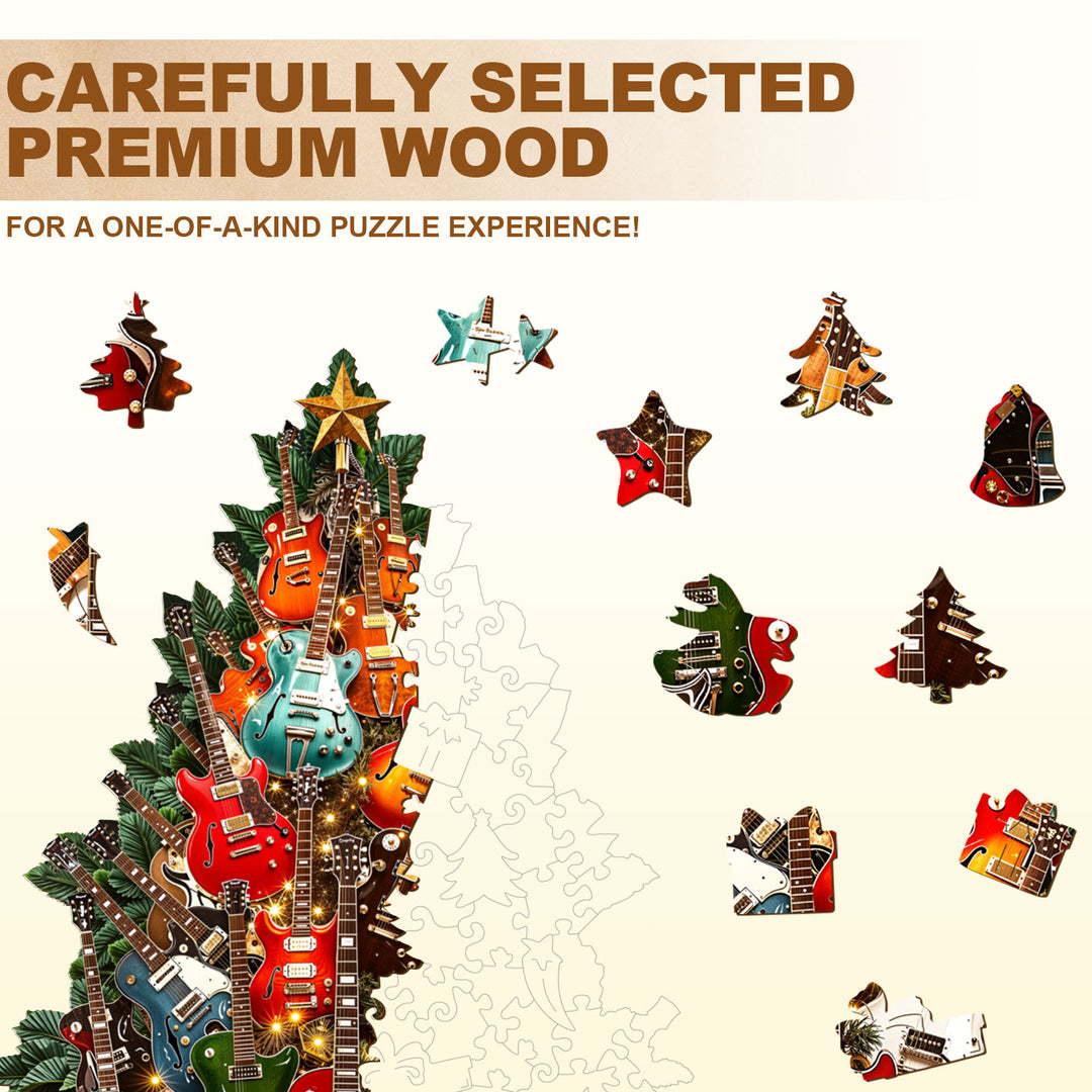 Rock Christmas Wooden Jigsaw Puzzle