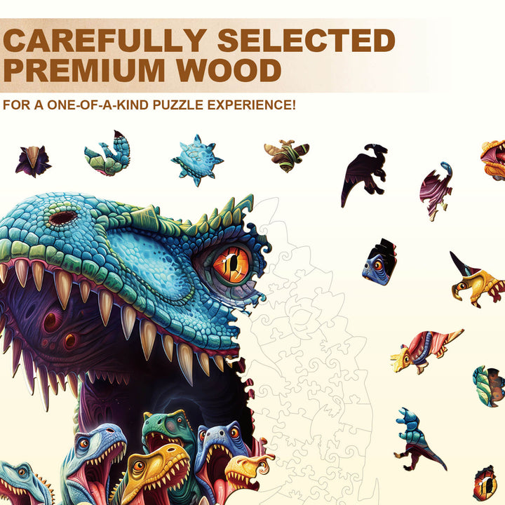Fantasy Dinosaurs-1 Wooden Jigsaw Puzzle