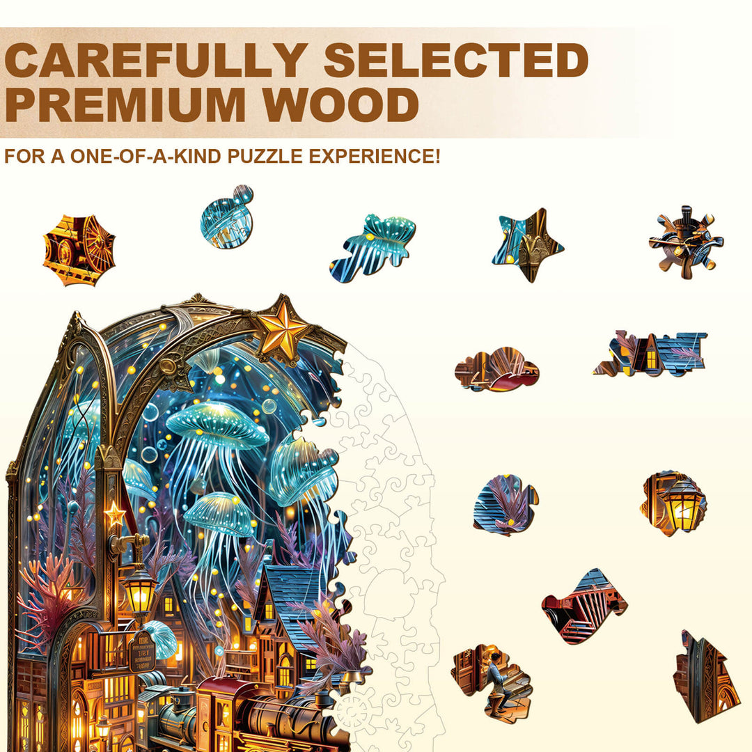 Underwater platform Wooden Jigsaw Puzzle