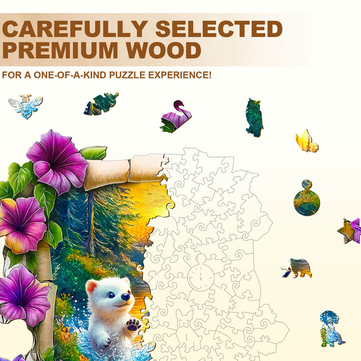 Forest Bear Wooden Jigsaw Puzzle