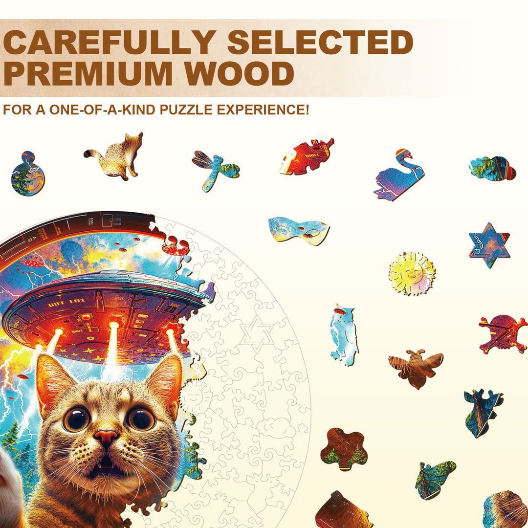 Save Kitty Wooden Jigsaw Puzzle