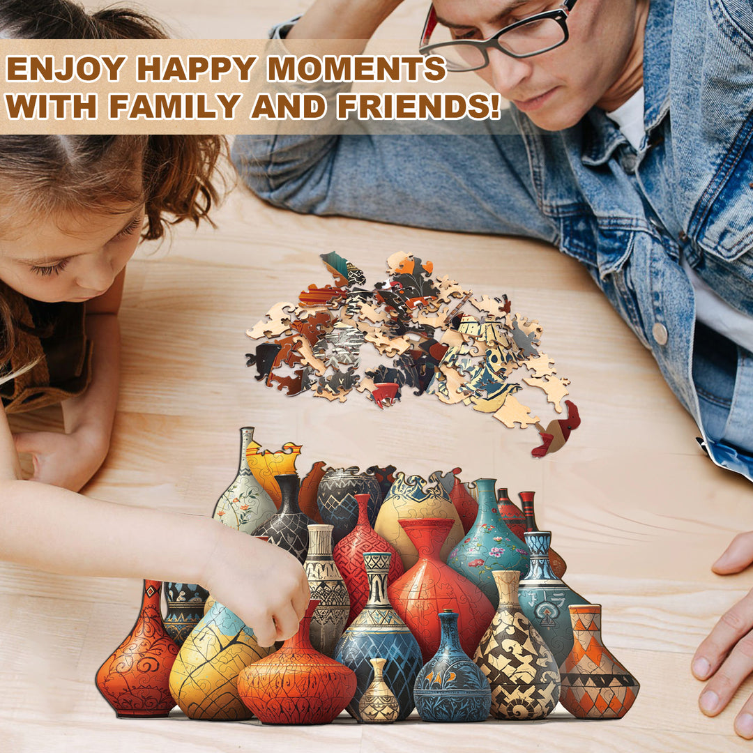 Moroccan ceramics Wooden Jigsaw Puzzle