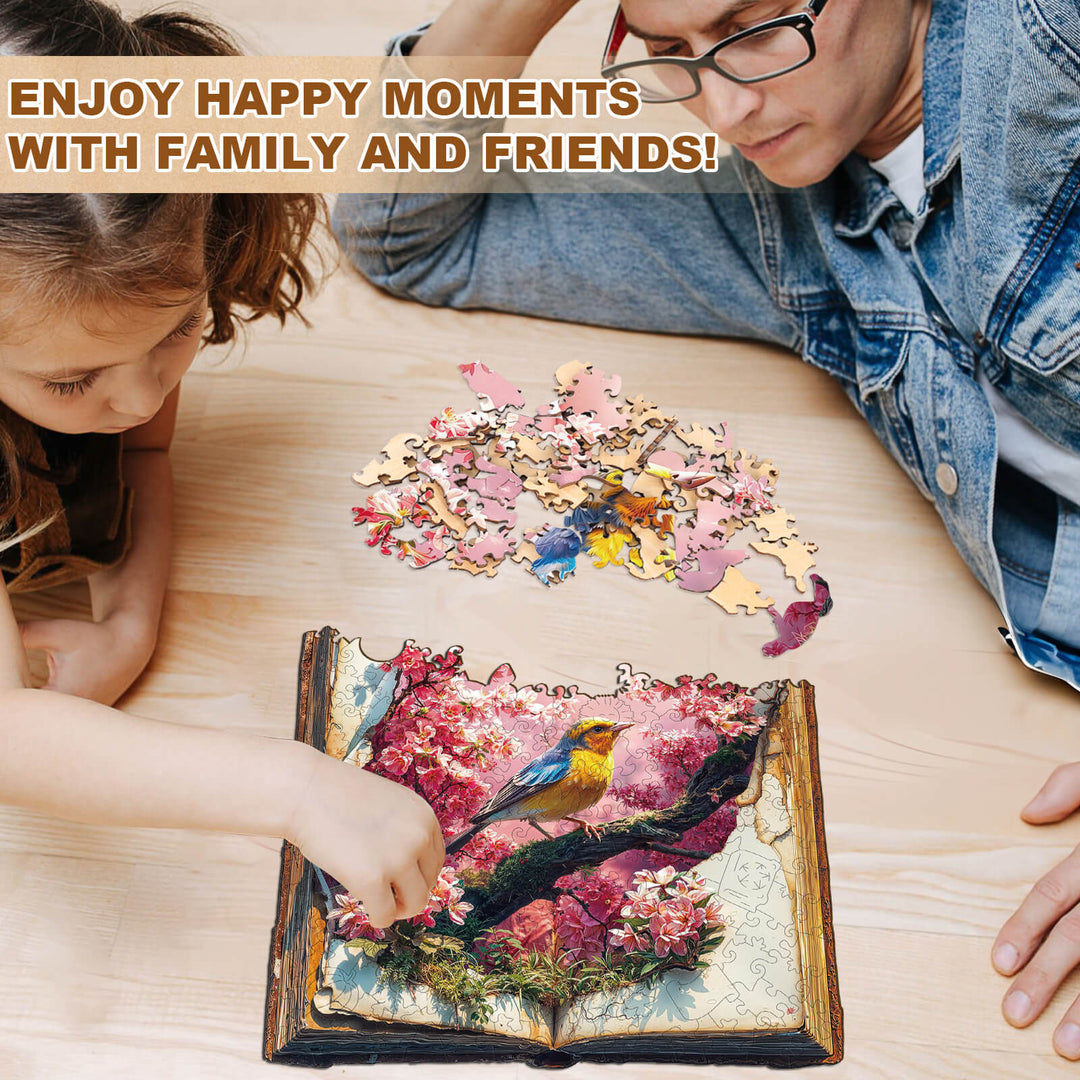 Petal Serenade Wooden Jigsaw Puzzle