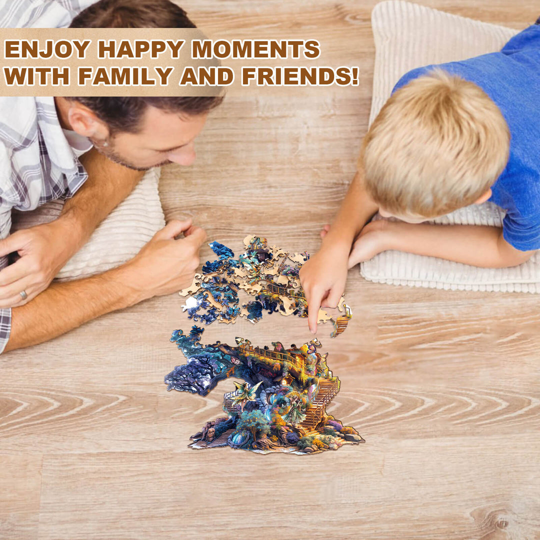 Puzzle en bois Elf Tree House