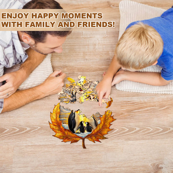 Autumn penguins Jigsaw Puzzle