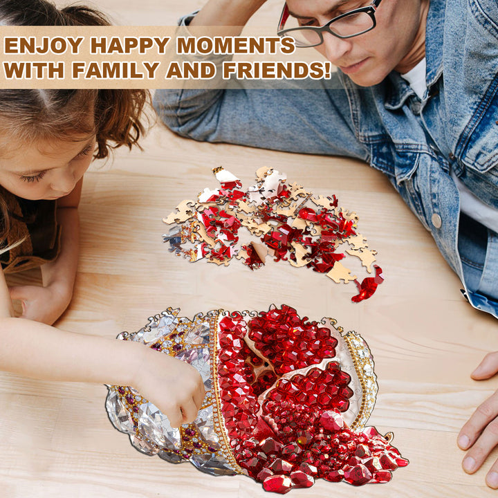 Gem Pomegranate Wooden Jigsaw Puzzle