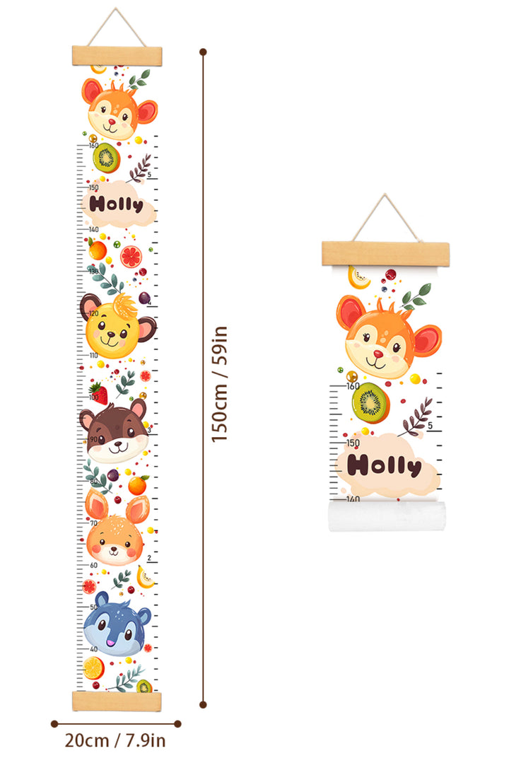 Règle de hauteur personnalisée mignonne en toile suspendue