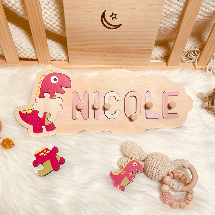 Personalized Baby Name Puzzle And Animal Puzzle-Woodbests