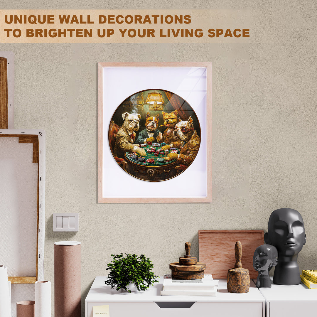 Poker Hound Wooden Jigsaw Puzzle