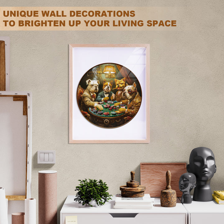 Poker Hound Wooden Jigsaw Puzzle