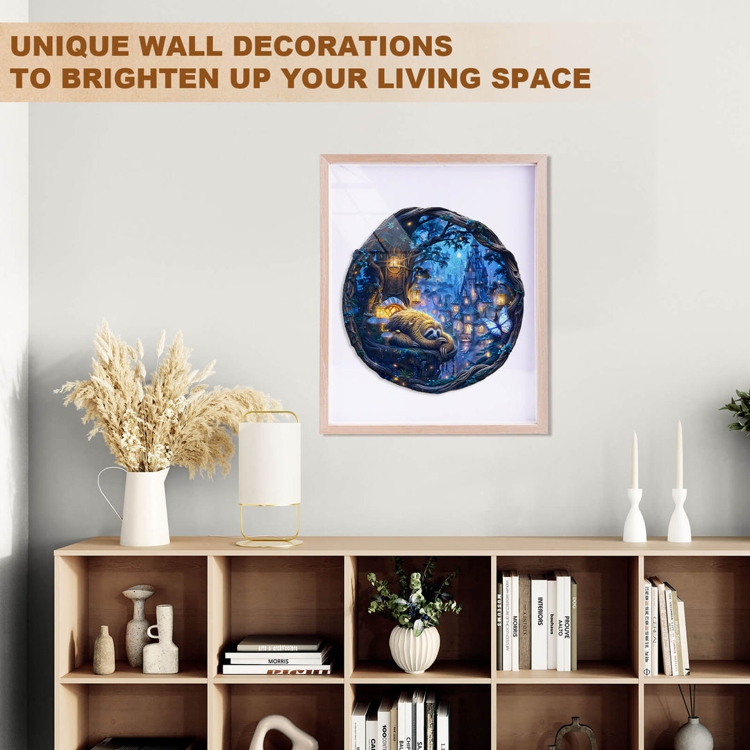 Schmetterling- und Faultier-Holzpuzzle