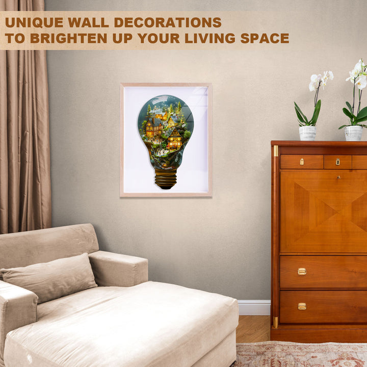 Light Town Wooden Jigsaw Puzzle