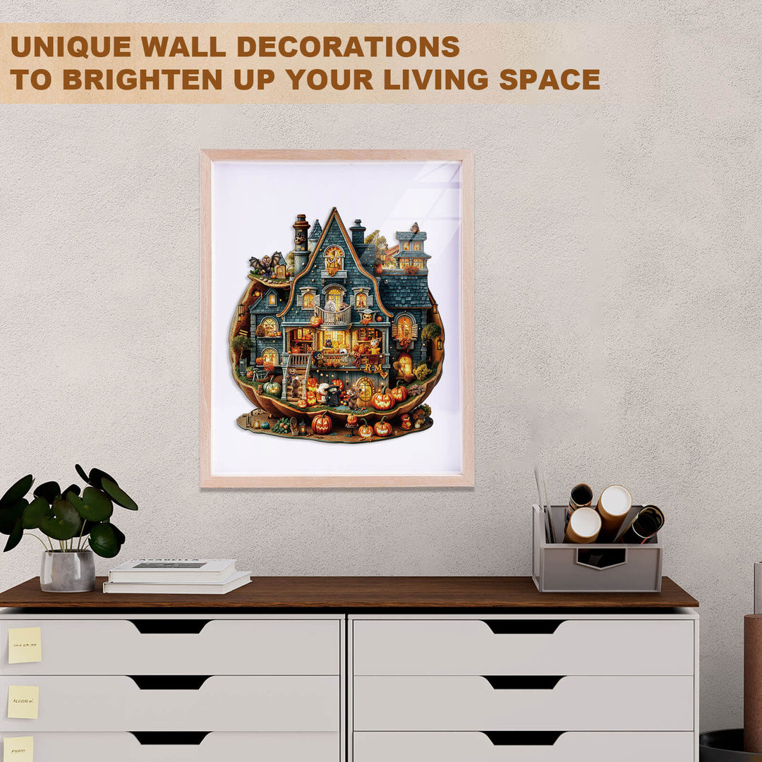 Bear's House - Halloween Wooden Jigsaw Puzzle