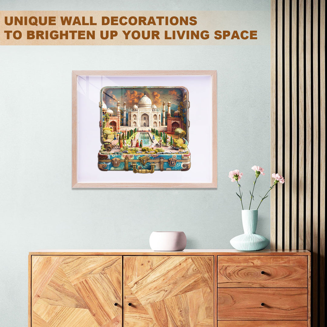 Taj Mahal Tour Wooden Jigsaw Puzzle