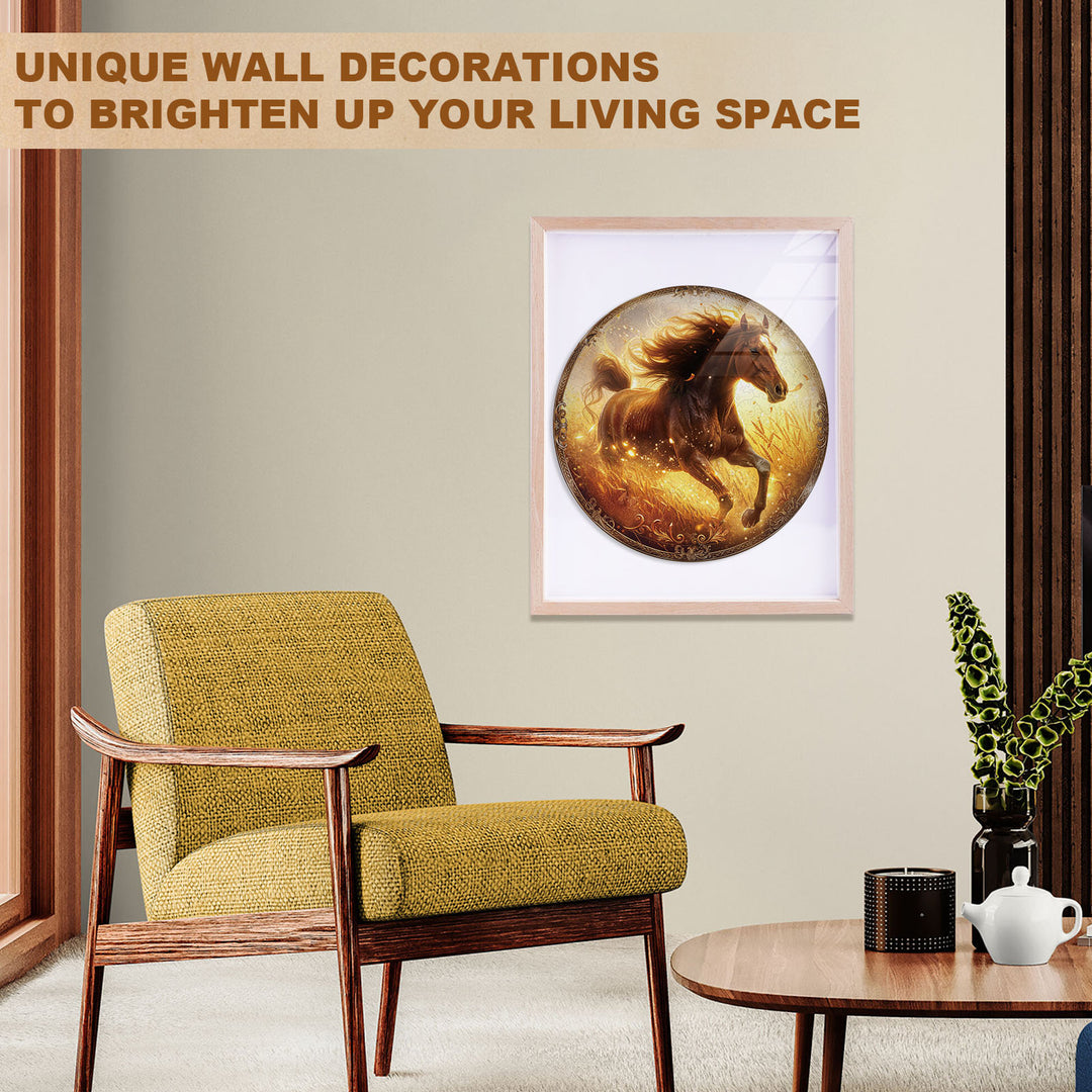 Wheatfield Gallop Wooden Jigsaw Puzzle