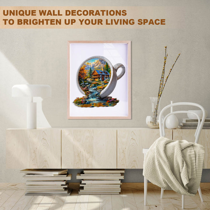 Cup of Serenity Wooden Jigsaw Puzzle