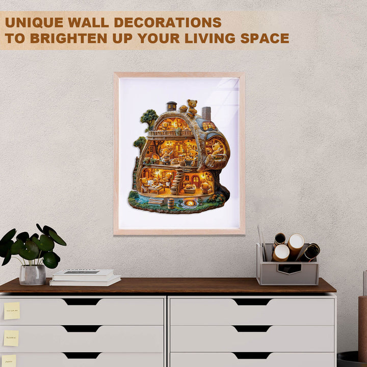 Little Bear Bakery Wooden Jigsaw Puzzle