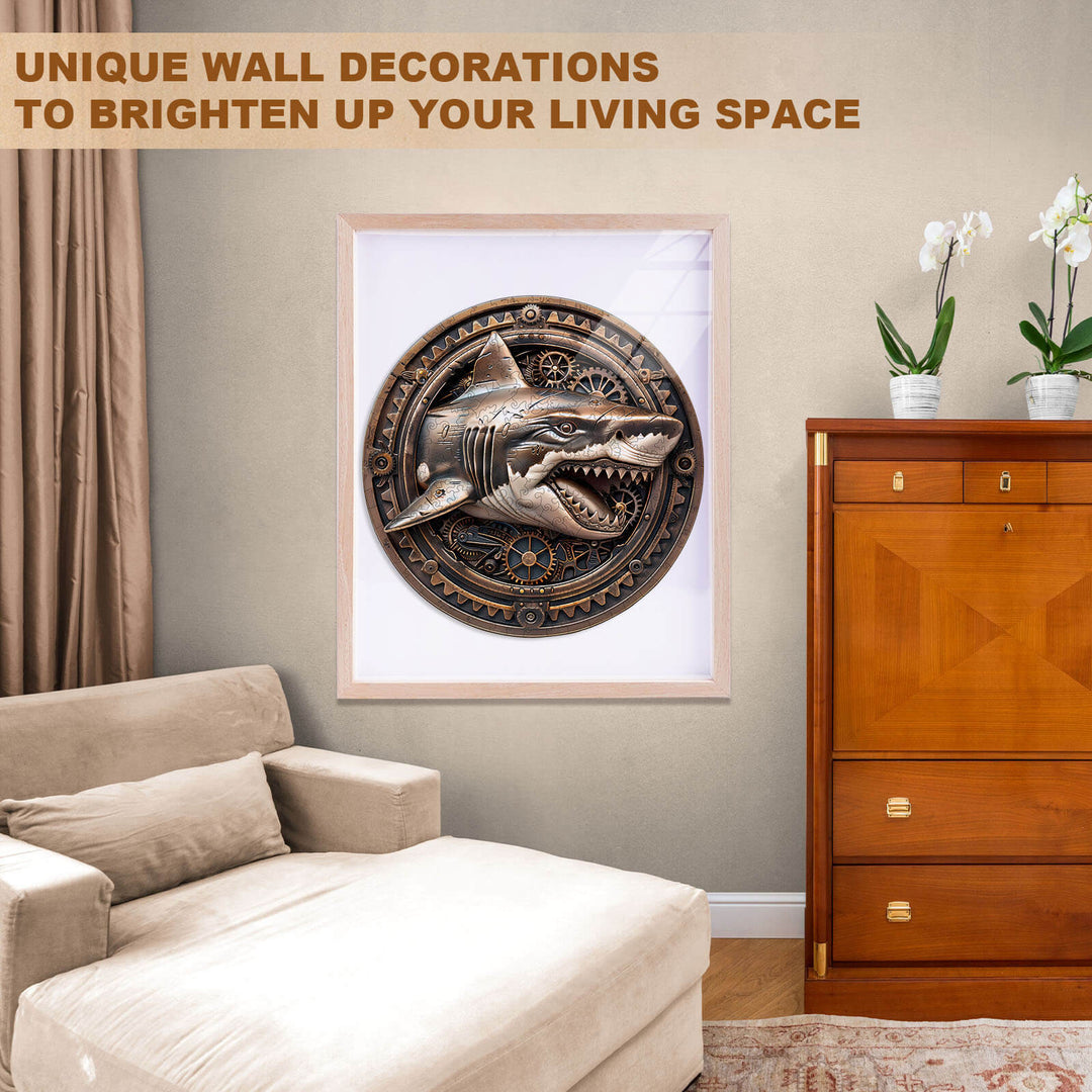 Mechanical Shark-2 Wooden Jigsaw Puzzle