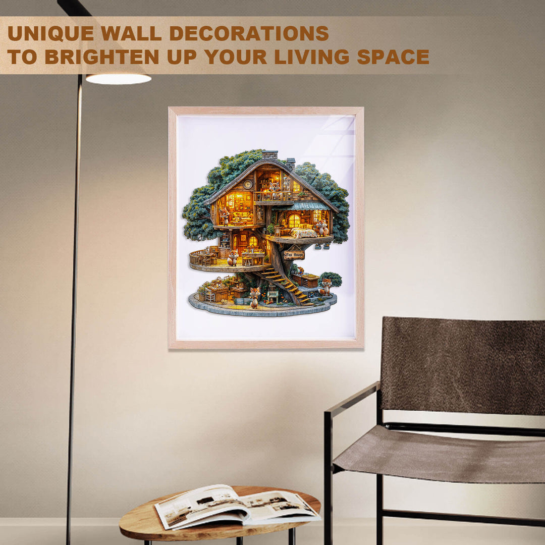 Fox House Holz-Puzzle