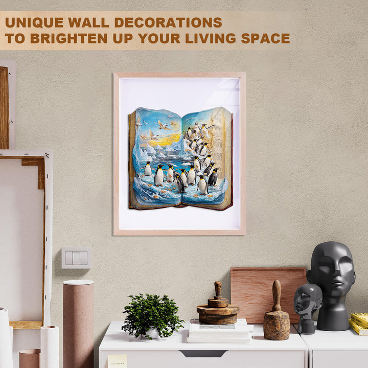 Pinguin-Geschichte Holzpuzzle