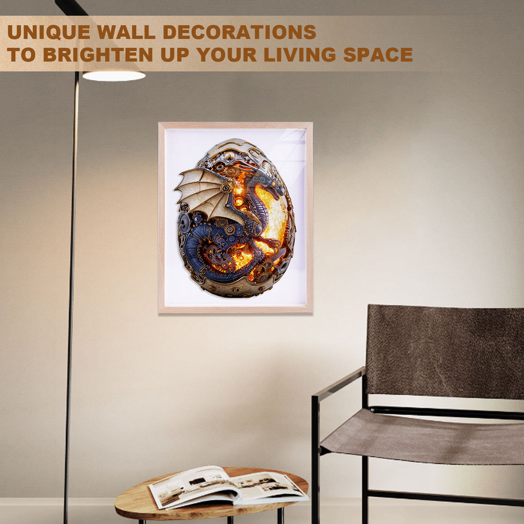 Fire Dragon Egg Wooden Jigsaw Puzzle