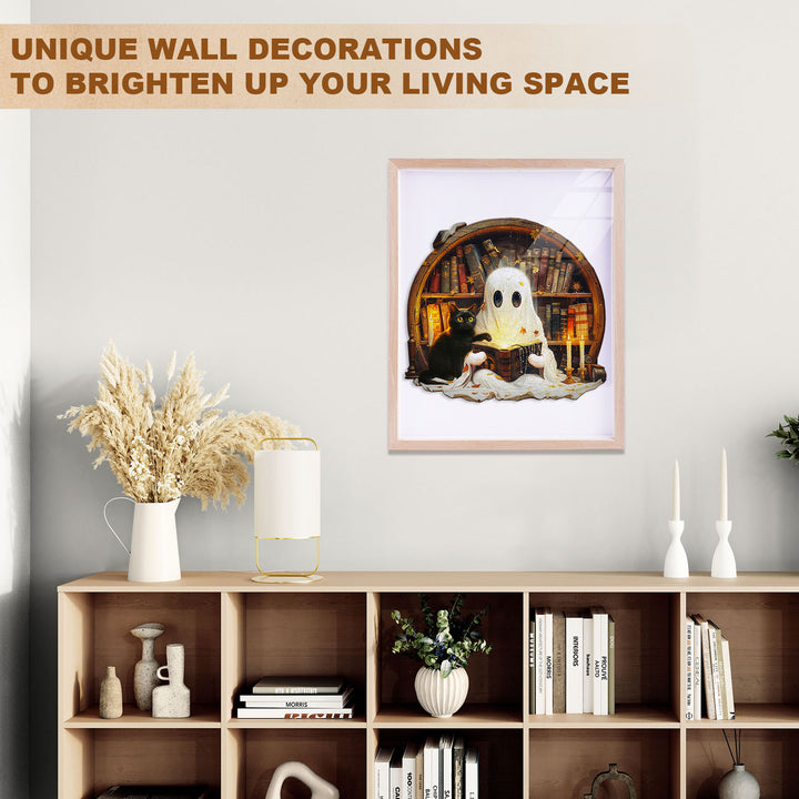 Black Cat Tales Wooden Jigsaw Puzzle