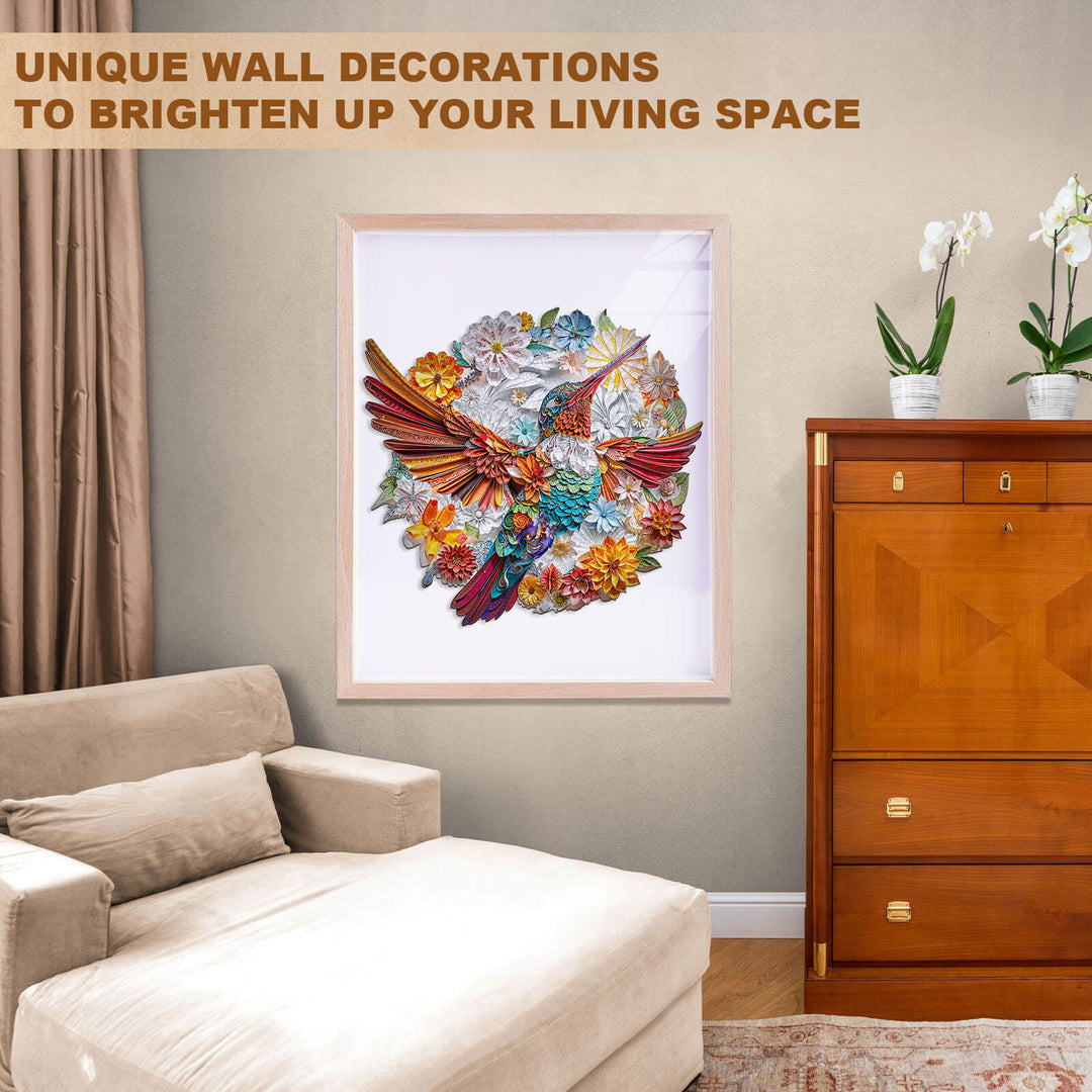 Puzzle en bois Colibri Confetti