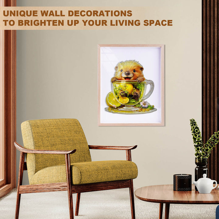 Lovely Beaver Wooden Jigsaw Puzzle